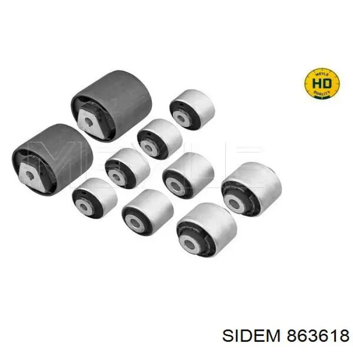 Do koszyka 863618 Sidem Silentblock przedniego wahacza górnego