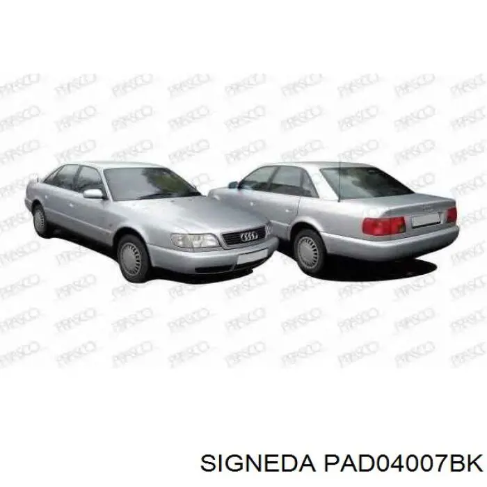 PAD04007BK Signeda Zderzak przedni