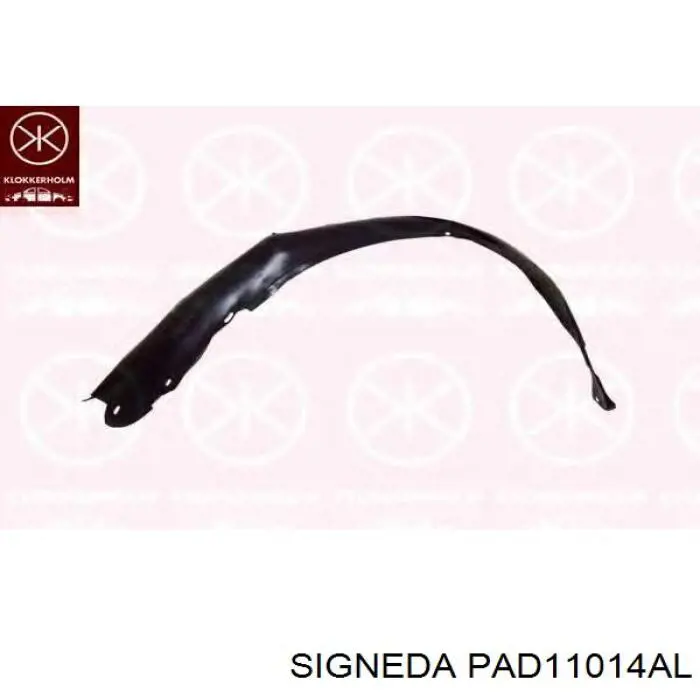 Nadkole błotnika przedniego lewe Signeda PAD11009AL cena, od 15,51 USD
