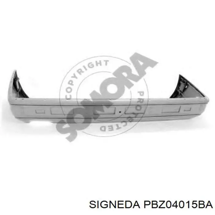 Zderzak tylny Mercedes E sedana (W124) (1993 - 1995) cena, od 173,25 USD