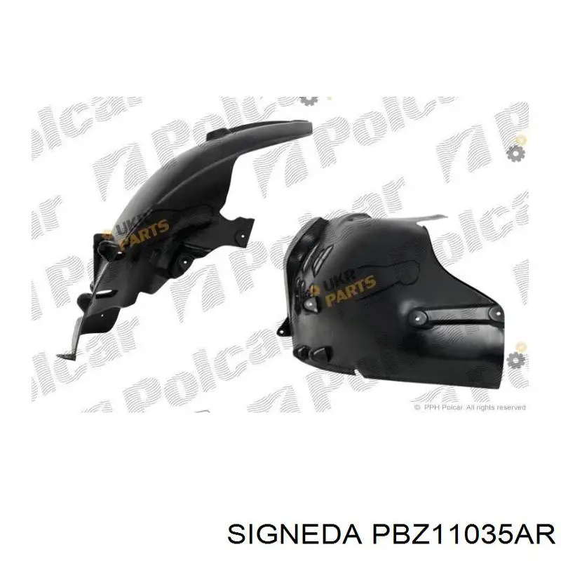 Nadkole błotnika przedniego prawe przednie Mercedes 2116980230 cena, od 25,55 USD