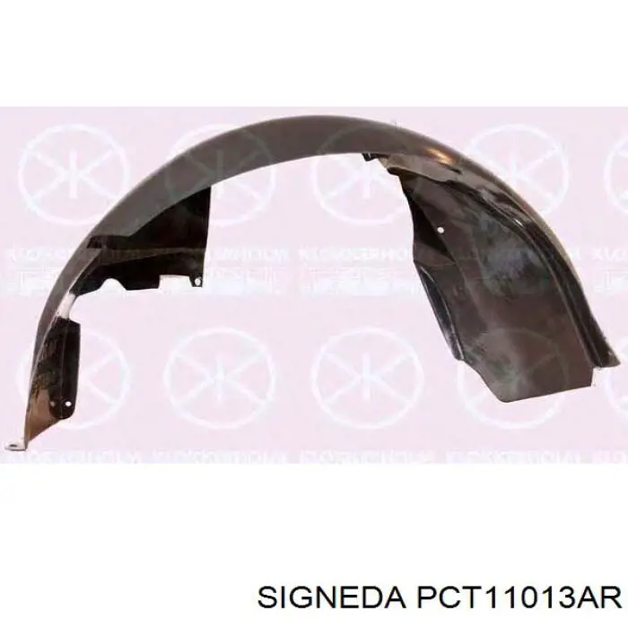 Do koszyka 7136K4 Peugeot/Citroen Nadkole błotnika przedniego prawe