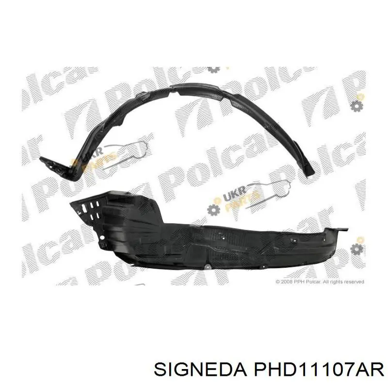 Nadkole błotnika przedniego prawe do Honda Civic VIII FK, FN