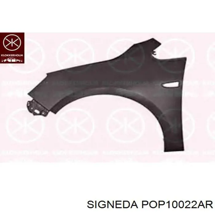 1100001 Opel Błotnik przedni prawy