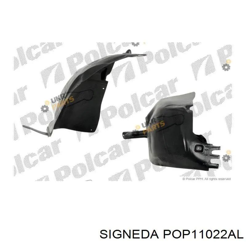 13354313 Opel Nadkole błotnika przedniego lewe