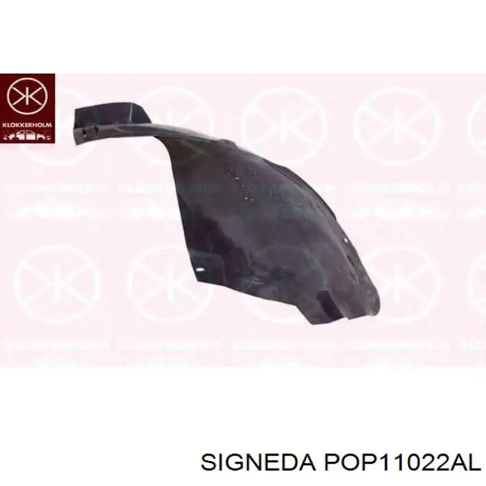 Do koszyka 13354313 Opel Nadkole błotnika przedniego lewe