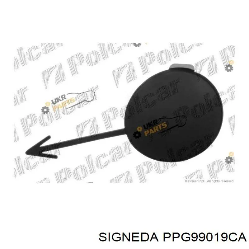 Zaślepka haku holowniczego zderzaka przednia Peugeot/Citroen 7414PY cena, od 14,66 USD