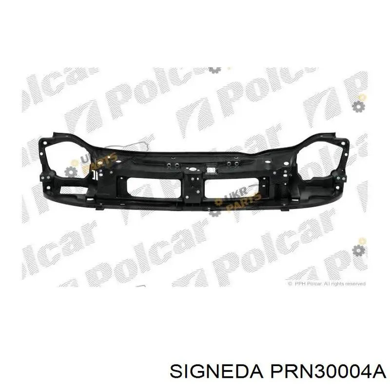 Do koszyka 93857691 Opel Osłona chłodnicy kompletna (panel mocowania reflektorów)