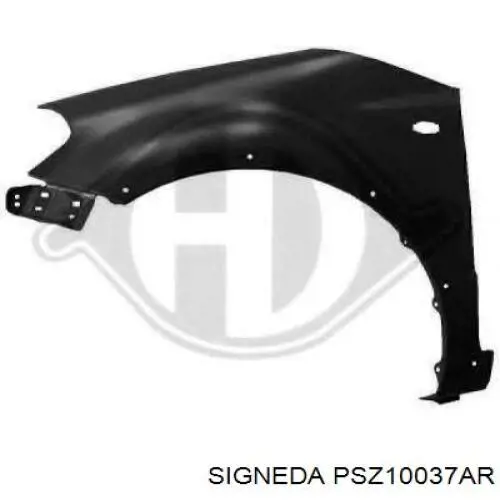 Do koszyka Błotnik przedni prawy Suzuki SX4  GY