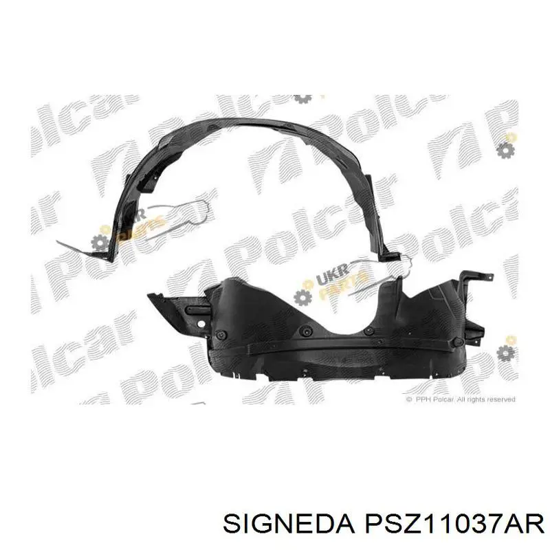 Nadkole błotnika przedniego prawe do Suzuki SX4  GY