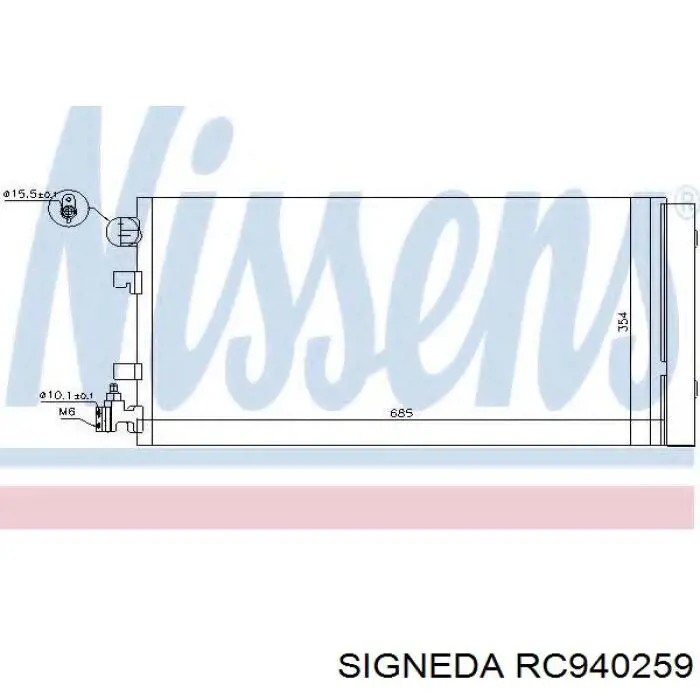 RC940259 Signeda Chłodnica klimatyzacji
