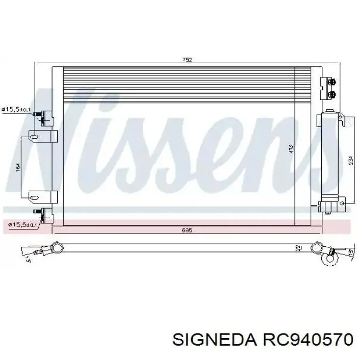 Chłodnica klimatyzacji VAN Wezel 21005060 cena, od 128,99 USD