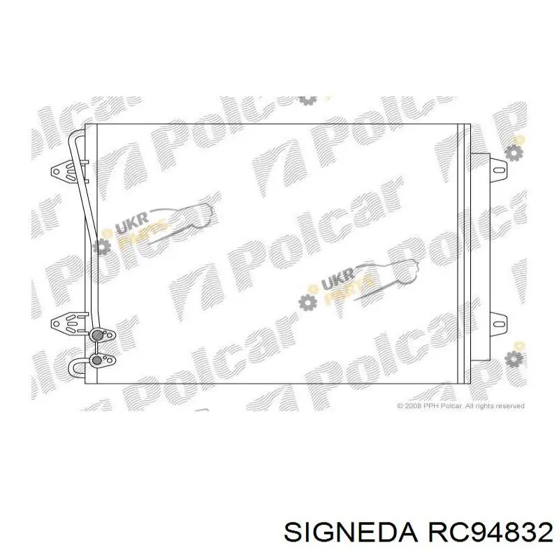 Chłodnica klimatyzacji Signeda RC94832 cena, od 108,83 USD