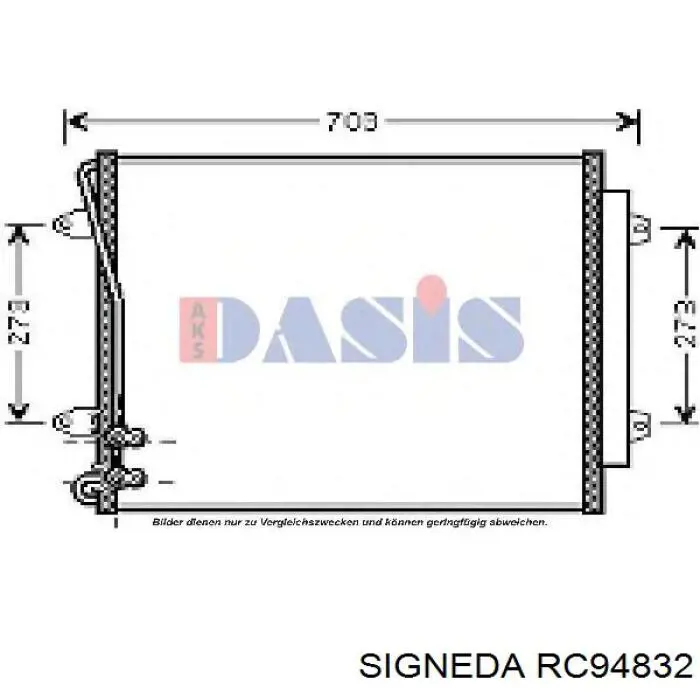 Do koszyka RC94832 Signeda Chłodnica klimatyzacji