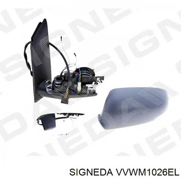 Do koszyka 1T1857507M9B9 VAG Lusterko wsteczne lewe