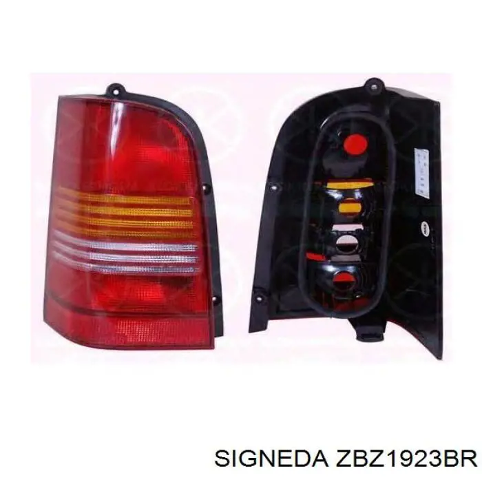 Do koszyka Lampa zespolona tylna lewa Mercedes V  638