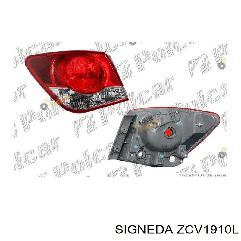 Do koszyka FP1711F1T TYC Lampa zespolona tylna lewa zewnętrzna