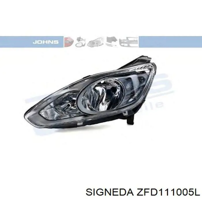 Reflektor lewy 44435 VALEO