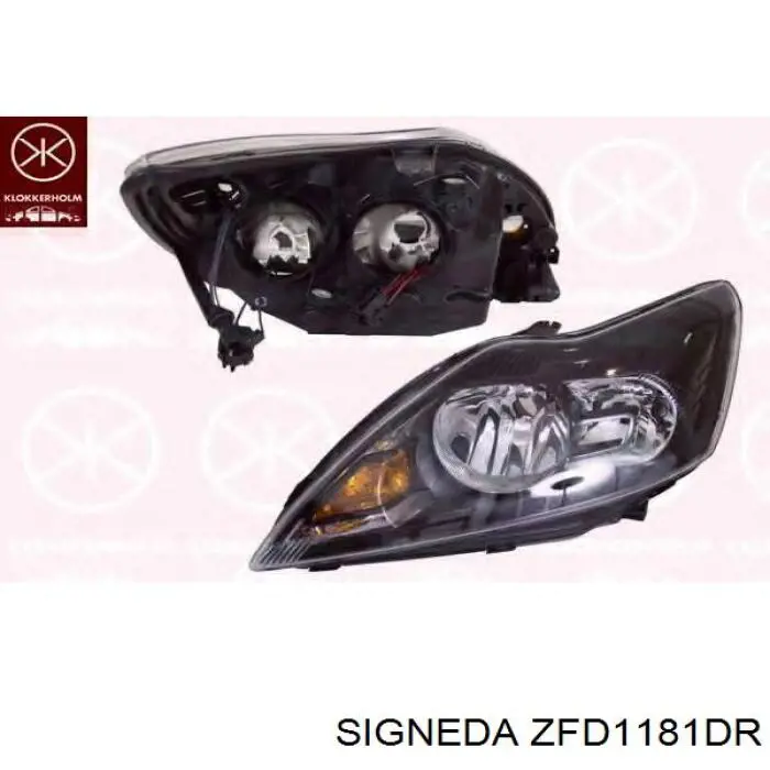 Do koszyka 8M5113100CE Ford Reflektor prawy