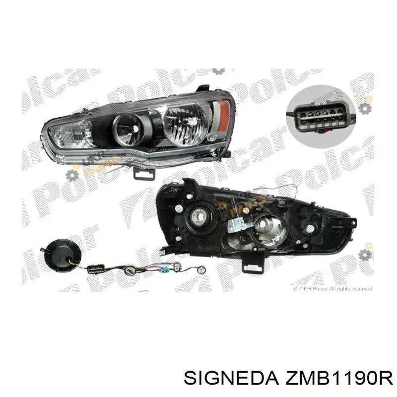 Reflektor prawy TYC 20B301052B cena, od 126,50 USD