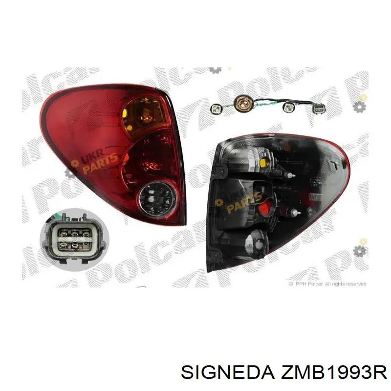 Do koszyka MN157914 Mitsubishi Lampa zespolona tylna prawa