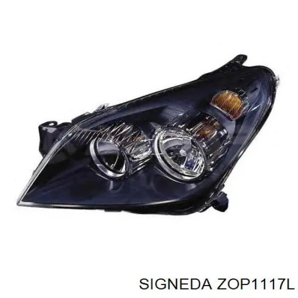 Do koszyka 20A390052B TYC Reflektor lewy