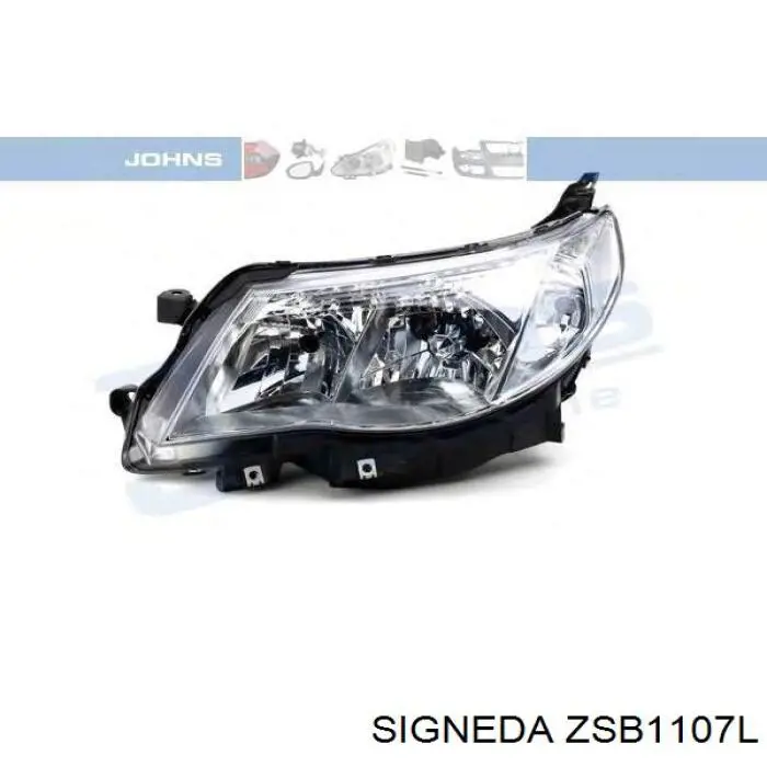 Reflektor lewy do Subaru Forester I S10, SF