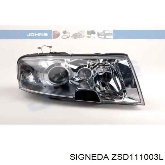 Do koszyka 3T1941017B VAG Reflektor lewy