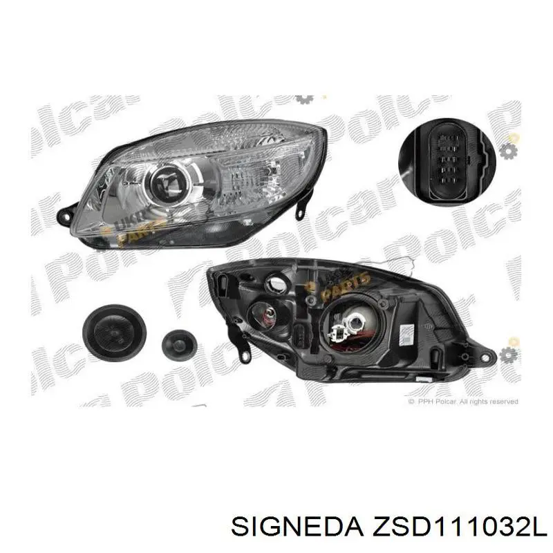 Reflektor lewy VAG 5J1941015A cena, od 77,98 USD
