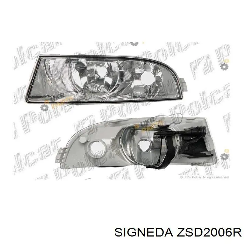 Lampa przeciwmgielna prawa 30941020 AND