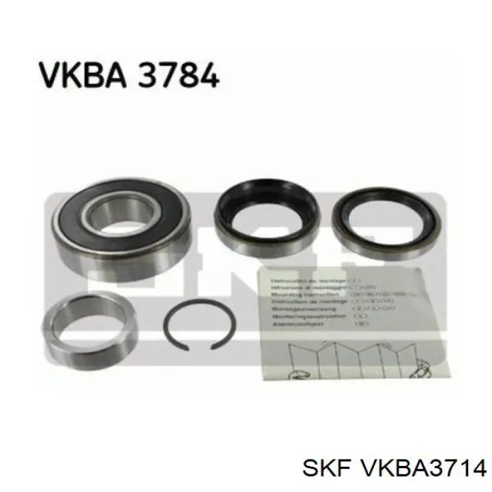 Do koszyka VKBA3714 SKF Łożysko piasty przedniej