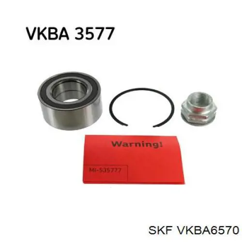 Do koszyka VKBA6570 SKF Łożysko piasty przedniej