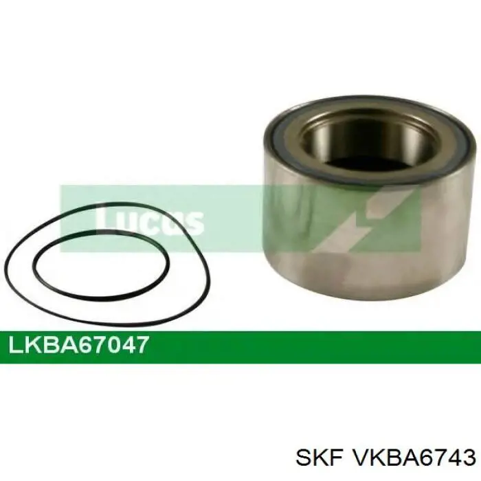 Lożysko piasty tylnej SKF VKBA6743 cena, od 39,47 USD