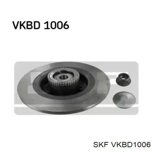 Tarcza hamulcowa tylna SKF VKBD1006 cena, od 46,44 USD