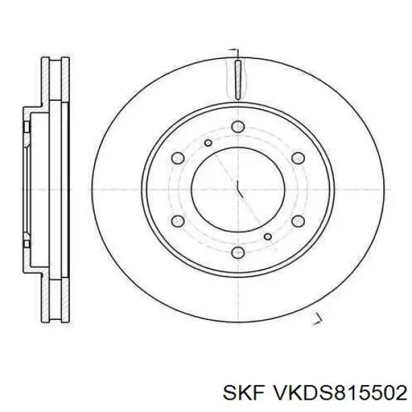 VKDS815502 SKF Sworzeń wahacza dolny