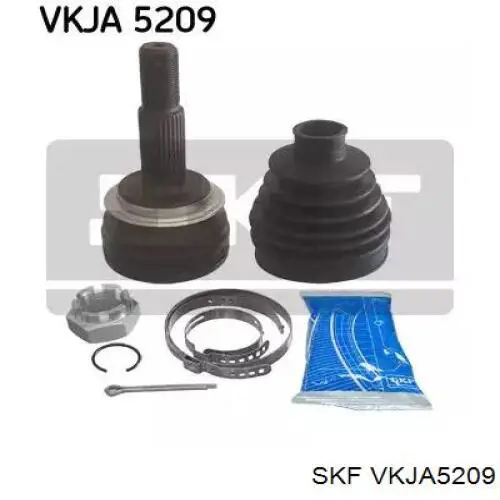 Przegub homokinetyczny przedni zewnętrzny SKF VKJA5209 cena, od 49,29 USD