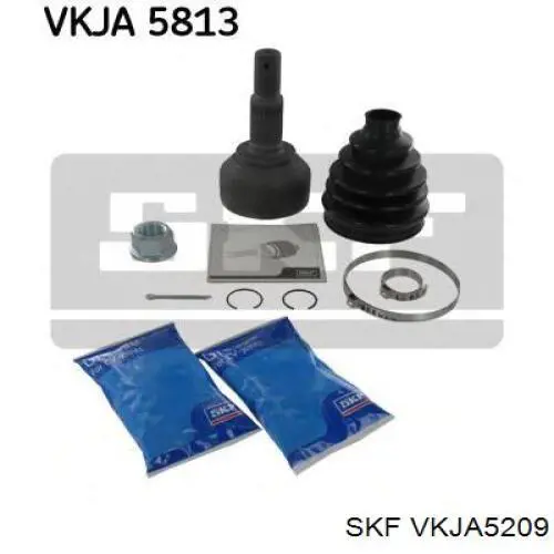 Do koszyka VKJA5209 SKF Przegub homokinetyczny przedni zewnętrzny