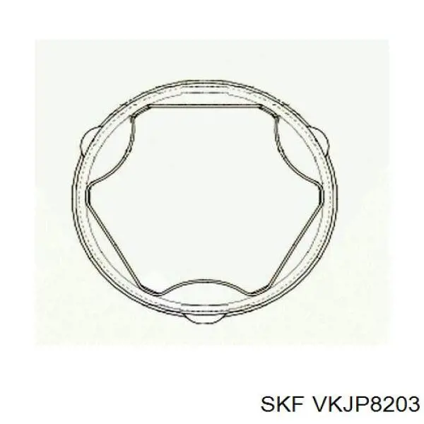 Do koszyka VKJP8203 SKF Osłona przegubu homokinetycznego półosi przedniej wewnętrzna