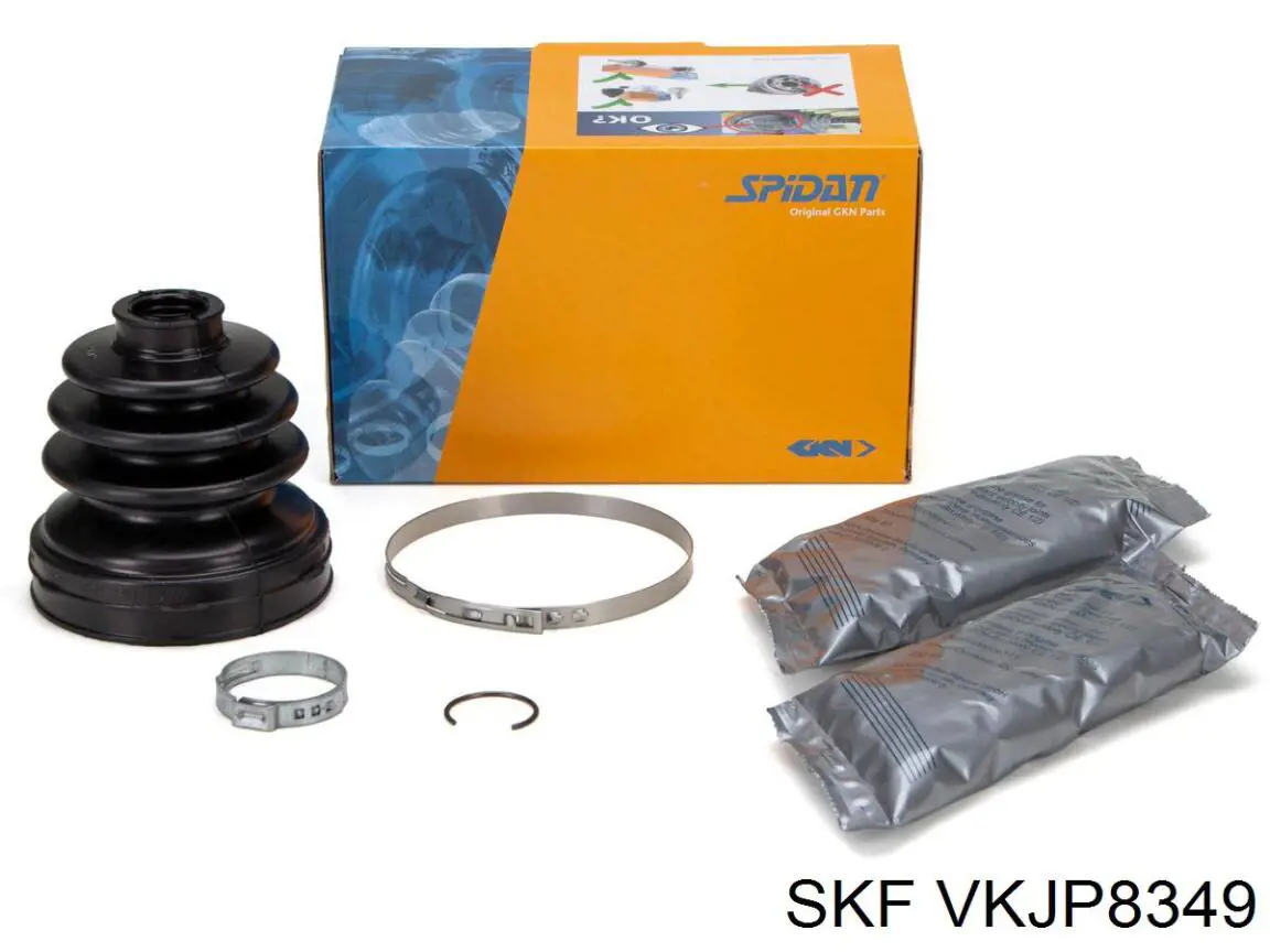Do koszyka VKJP8349 SKF Osłona przegubu homokinetycznego półosi tylnej wewnętrzna