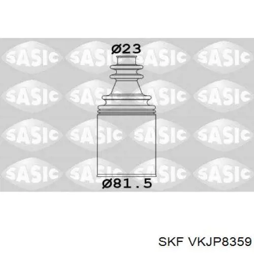 Do koszyka VKJP8359 SKF Osłona przegubu homokinetycznego półosi przedniej wewnętrzna prawa