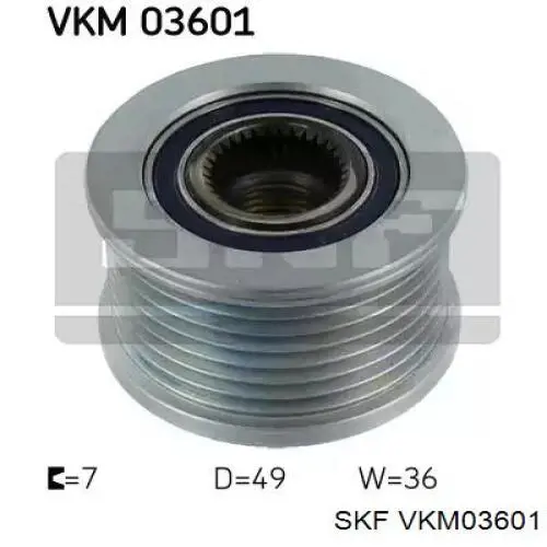 Koło pasowe alternatora SKF VKM03601 cena, od 42,54 USD