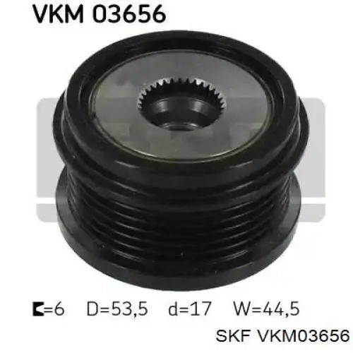 VKM 03656 SKF koło pasowe alternatora