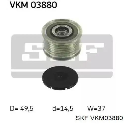 VKM 03880 SKF koło pasowe alternatora