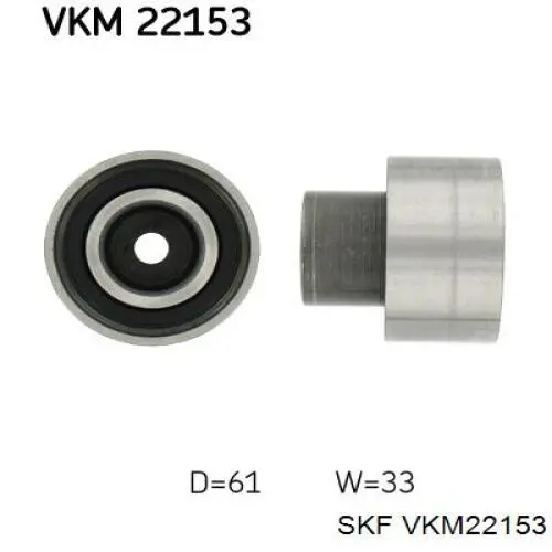 Rolka prowadząca kierunkowa paska rozrządu SKF VKM22153 cena, od 40,06 USD