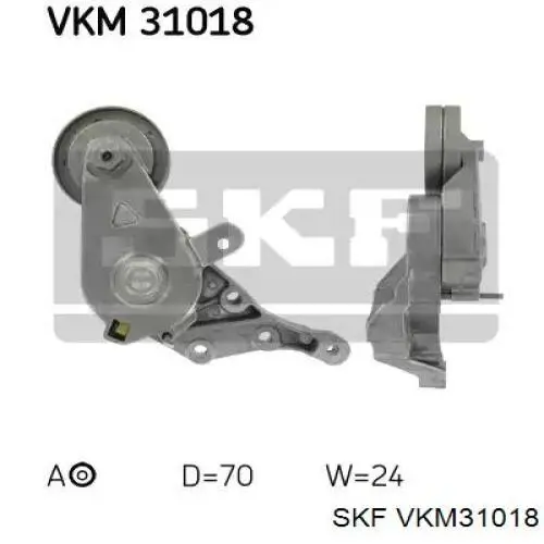 Napinacz paska napędowego SKF VKM31018 cena, od 31,45 USD