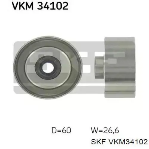 Rolka prowadząca, kierunkowa paska napędowego SKF VKM34102 cena, od 25,35 USD