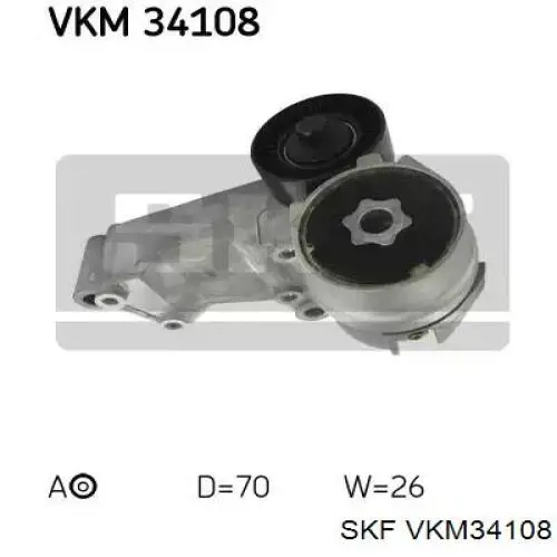 Napinacz paska napędowego SKF VKM34108 cena, od 27,55 USD
