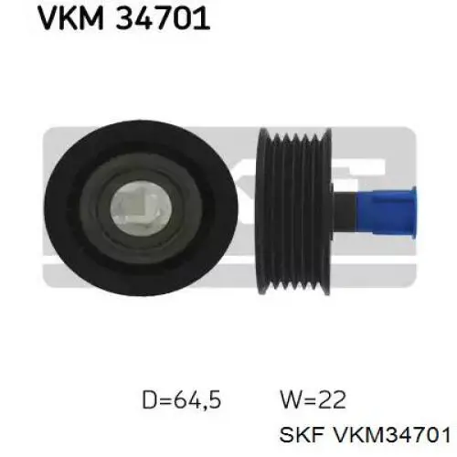 Rolka prowadząca, kierunkowa paska napędowego SKF VKM34701 cena, od 16,40 USD