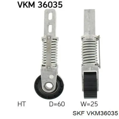 Napinacz paska napędowego SKF VKM36035 cena, od 66,21 USD