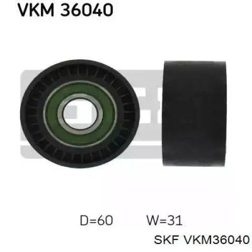 Rolka prowadząca, kierunkowa paska napędowego SKF VKM36040 cena, od 14,05 USD